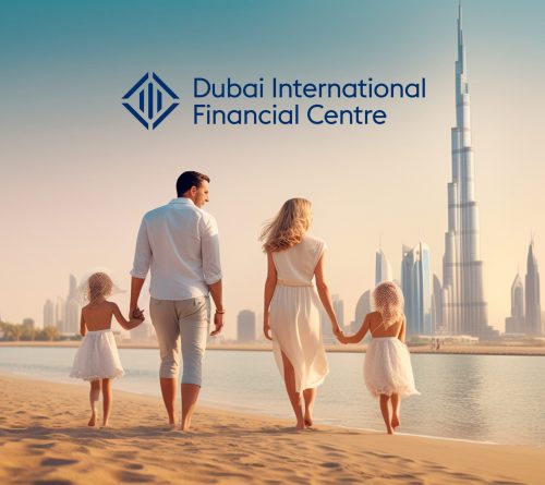 family in the dubai city