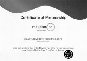 Meydan Free Certificate of Partnership